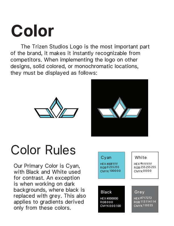 Trizen Studios Color System Rules