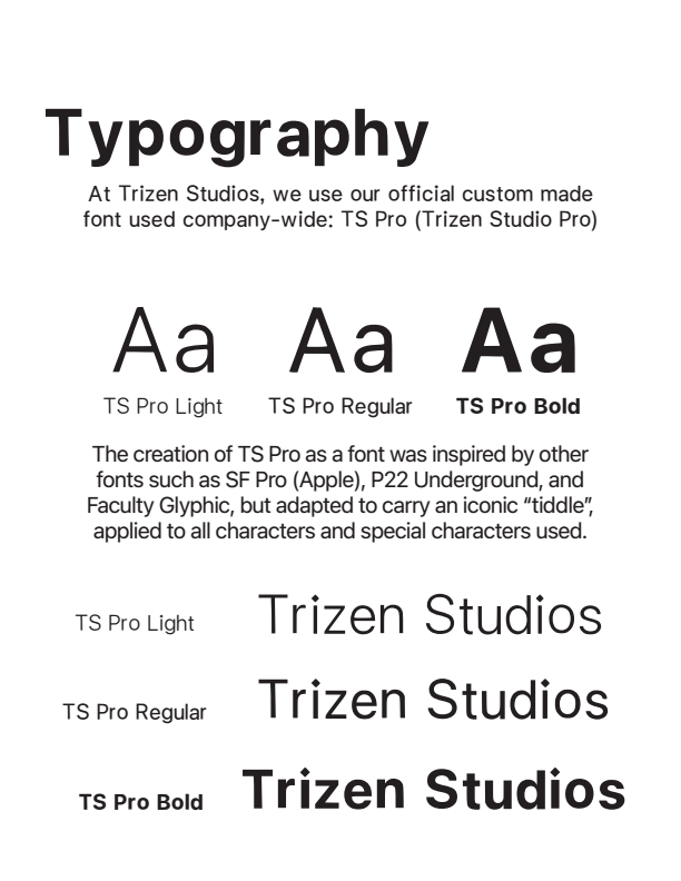 TS Pro Custom Typography System